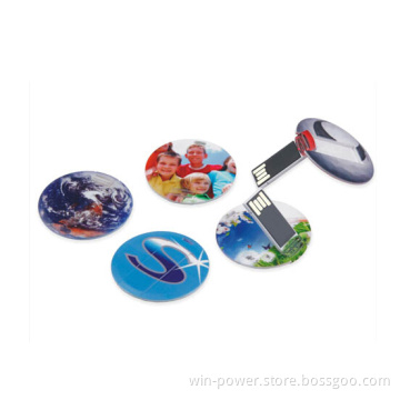 Round Card USB Flash Drive; Credit Card USB Flash Drive;